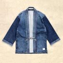 CK67【岡山デニム】“DENTO BLUE”  着物ジャケット [長袖] ／ サイズ大