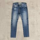 CK77【岡山デニム】USED加工ジーンズ［L-INDIGO・スリムテーパード］／28インチ