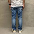 CK77【岡山デニム】USED加工ジーンズ［L-INDIGO・スリムテーパード］／28インチ