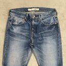 CK77【岡山デニム】USED加工ジーンズ［L-INDIGO・スリムテーパード］／30インチ