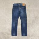 CK80【岡山デニム】USED加工ジーンズ［INDIGO・タイトストレート］／28インチ