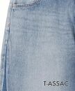 DB23【SIZE:0】T-ASSACレディースジーンズ「BAGGY/LIGHT INDIGO」（バギー）