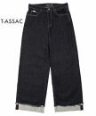 DB24【SIZE:0】T-ASSACレディースジーンズ「WIDE/INDIGO」（ワイド）