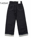 DB24【SIZE:0】T-ASSACレディースジーンズ「WIDE/INDIGO」（ワイド）