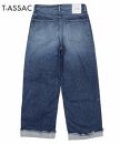 DB25【SIZE:1】T-ASSACレディースジーンズ「WIDE/LIGHT INDIGO」（ワイド）