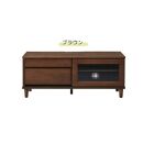 アルダー材ならではのやわらかい質感を活かした120サイズTVボード【ブラウン】
