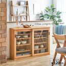 収納物に合わせてシンデレラフィットが可能な120サイズシェルフ【ナチュラル】