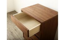 大川家具&nbsp;ティレ&nbsp;50cmリビングチェスト&nbsp;台輪&nbsp;天然木ウォールナット