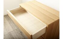 大川家具&nbsp;ティレ&nbsp;80cmリビングチェスト&nbsp;台輪&nbsp;天然木オーク(ナラ)