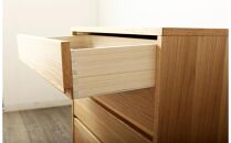 大川家具&nbsp;ティレ&nbsp;80cmリビングチェスト&nbsp;台輪&nbsp;天然木オーク(ナラ)