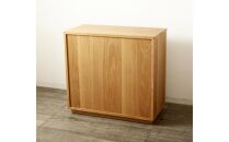 大川家具&nbsp;ティレ&nbsp;80cmリビングチェスト&nbsp;台輪&nbsp;天然木オーク(ナラ)