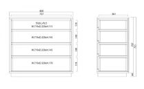 大川家具&nbsp;ティレ&nbsp;80cmリビングチェスト&nbsp;台輪&nbsp;天然木オーク(ナラ)