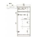 60幅 家具調仏壇 ハイタイプ 日本製 仏具 開き戸 カウンター付き 60センチ【NA（ナチュラル色）】