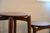 【FILE FURNITURE WORKS】スツール 　ウォールナット（FH1-F Stool）［ 京都 家具 インテリア 椅子 イス おしゃれ 高級 人気 おすすめ 国産 職人 一点もの オーダー 東京 田園調布 ショールーム ］ 