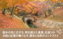 【びわ湖疏水船：三井寺便】秋シーズン先行予約権（２名様分の先行予約の権利）[&nbsp;京都&nbsp;船&nbsp;疏水&nbsp;乗船券&nbsp;専門ガイド&nbsp;人気&nbsp;おすすめ&nbsp;遊覧&nbsp;春秋&nbsp;送料無料&nbsp;ふるさと納税&nbsp;]