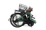 PELTECH（ペルテック）ノーパンク&nbsp;折り畳み電動アシスト自転車&nbsp;20インチ折り畳み外装6段変速&nbsp;（TDN-212LN）【簡易組立必要】【マットグレイ】