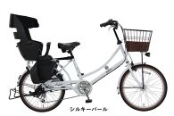 ヱビス自転車　子供乗せ自転車 フィデースDX226 電動なし シマノ製外装6段変速 OGK製後子供乗せ付 RBC-017DX ZERO Plus【シルキーパール】