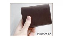 匠 コンパクト三つ折り財布 ネイビー/ブラック