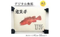 デジタル魚拓 A2サイズ オーダーメイド 和紙 フィッシング 釣り 魚拓[No.5220-1563]