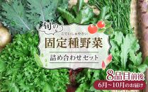 野菜［2024年先行予約］旬の固定種野菜 バイオダイナミック農業 8品目前後（6月～10月のお届け）冷蔵配送 