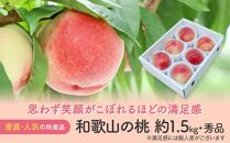 【産直・人気の特産品】和歌山の桃 約1.5kg★2025年6月下旬から8月上旬頃順次発送★【TM92】