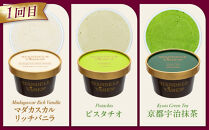 【全３回 / 定期便】ハンデルスベーゲン 無添加アイスクリーム / カップアイスクリーム6個×全3回  全18個 毎月届く バニラ 抹茶 ピスタチオ あまおう ラムレーズン
