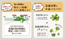鹿児島県産　冷凍ブロッコリー　200g×8パック