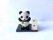 伝統織物のトップブランド塩沢織木目込み人形 　パンダＣ熊猫