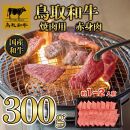 鳥取和牛 焼肉用 赤身肉（モモ、ウデ） 計300g KT010-013