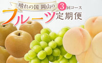 フルーツ&nbsp;2026年&nbsp;晴れの国&nbsp;岡山&nbsp;の&nbsp;フルーツ&nbsp;定期便&nbsp;3回コース&nbsp;桃&nbsp;ぶどう&nbsp;梨&nbsp;岡山県産&nbsp;国産&nbsp;フルーツ&nbsp;果物&nbsp;ギフト