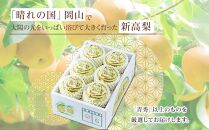 梨 2024年 先行予約 新高梨 青秀以上 4～6玉 約4kg  なし ナシ 岡山県産 国産 フルーツ 果物 ギフト 