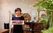 ＼寄附額改定／　絵画を飾るように楽しめるプリザーブドフラワー「ローズブロッサム」【花 フラワー プリザーブド バラ 薔薇 贈り物 ギフト 広島県 福山市】