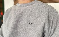 ＼寄附額改定／　FYC 福山キャッスルシリーズ 裏パイルスウェット＜グレーM＞【ファッション 福山城 ユニセックス 男女兼用 広島県 福山市】