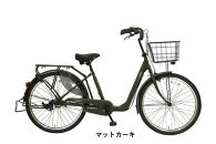 ヱビス自転車　 セデオ26 26インチ シマノ製内装3段変速（低床式フレーム 安定感 LEDオートライト 幼児2人同乗認定）【マットカーキ】