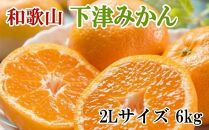 【産直・秀品】和歌山下津みかん約6kg（2Lサイズ）★2024年11月中旬頃より順次発送【TM75】