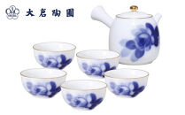 急須揃（ブルーローズ）＜大倉陶園＞