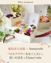 【生花BOXアレンジ】徳島市立高校の生徒さんと考えた ボックスフラワー 生花 hana cube x IRP ロスフラワー をなくしたい