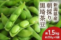 【2024年先行予約】新潟県産 朝採り 黒埼茶豆 約1.5kg《8月上旬～順次発送》