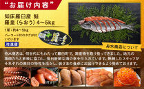 知床羅臼産&nbsp;鮭&nbsp;羅皇（らおう）4～5kg&nbsp;生産者&nbsp;支援&nbsp;応援