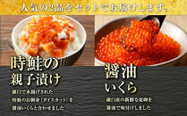 北海道 知床羅臼産 時鮭（ときしらず）の親子漬け・醤油いくらセット（計500g） 生産者 支援 応援