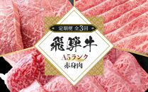 【全３回定期便】飛騨牛 A5 赤身 全3回 900g（焼肉 すき焼き ステーキ）【飛騨牛 和牛ブランド 飛騨牛 黒毛和牛 飛騨牛 岐阜 大野町 飛騨牛】