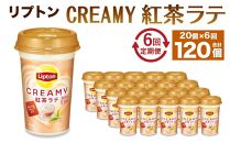 森永乳業 リプトン CREAMY紅茶ラテ 240ml× 20個 （定期便）2ヶ月間に1回 年6回の定期便