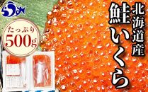 【8月発送】北海道産 いくら（鮭卵）醤油漬け 大容量500g(250g×2パック) 国産 小分けパック イクラ 海鮮丼 ギフト 贈り物 魚介類 魚介 海産物 鮭 シャケ しゃけ 生産者 支援 応援