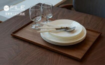 【FILE FURNITURE WORKS】木製トレー(W45×D30)/ウォールナット/L［ 京都 家具 インテリア おしゃれ 人気 おすすめ 東京 田園調布 ショールーム オーダーメイド お取り寄せ 通販 ふるさと納税 ］