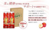 【定期便 6か月】濃縮りんご酢 1000ml×2本（常温保存可能品）