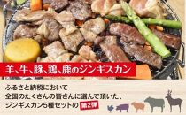 【父の日ギフト】日乃出食品 社長がこだわった 「ジンギスカン食べ比べ5種セット2.5kg」 第2弾(羊・牛・豚・鶏・鹿肉使用)_01172