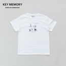 《0》【KEYMEMORY 鎌倉】トラベルイラストTシャツ WHTIE