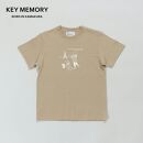 《0》【KEYMEMORY 鎌倉】トラベルイラストTシャツ BEIGE