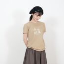 《0》【KEYMEMORY 鎌倉】トラベルイラストTシャツ BEIGE