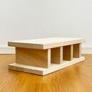 桐&nbsp;ブロック&nbsp;高さ約12cm&nbsp;1個&nbsp;ナチュラル&nbsp;ベージュ&nbsp;オブジェ&nbsp;インテリア&nbsp;省スペース&nbsp;すきま&nbsp;天然木&nbsp;国産&nbsp;大川家具&nbsp;完成品